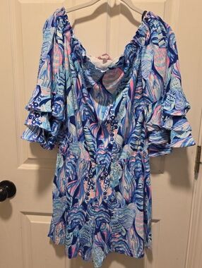 Lilly Pulitzer Calla Romper Medium Like New